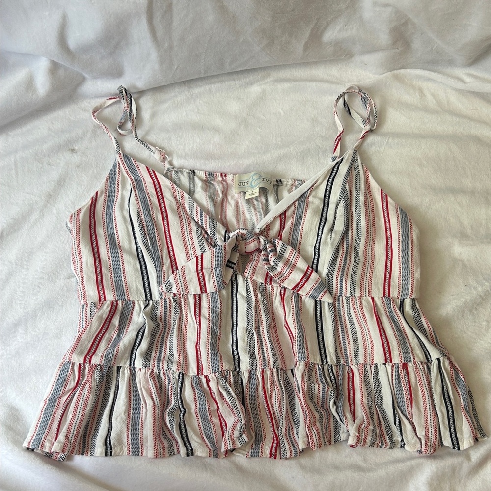 Striped Spaghetti Strap Top